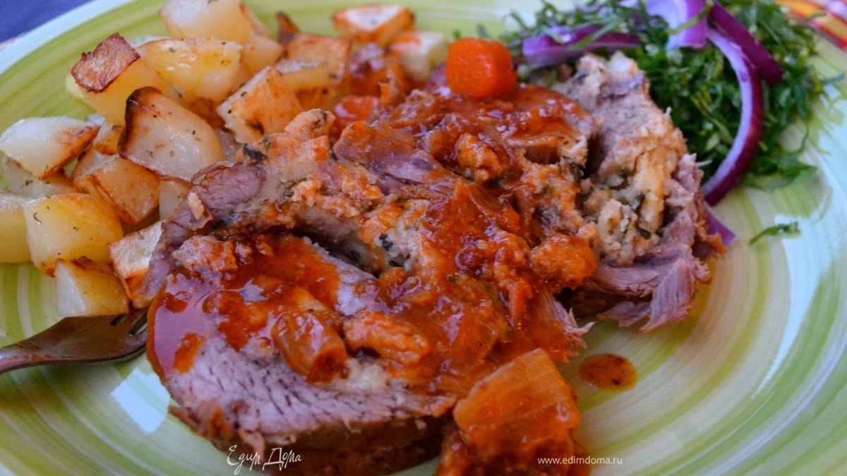 Мясной рулет по-неаполитански