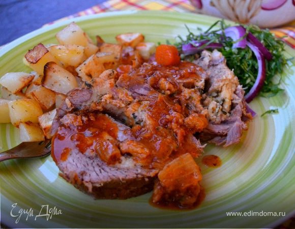 Мясной рулет по-неаполитански