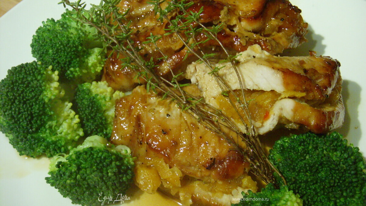 Свиные кармашки с абрикосовым чатни