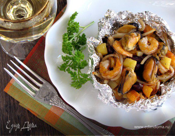 Корзиночки с морепродуктами Корзиночки с морепродуктами