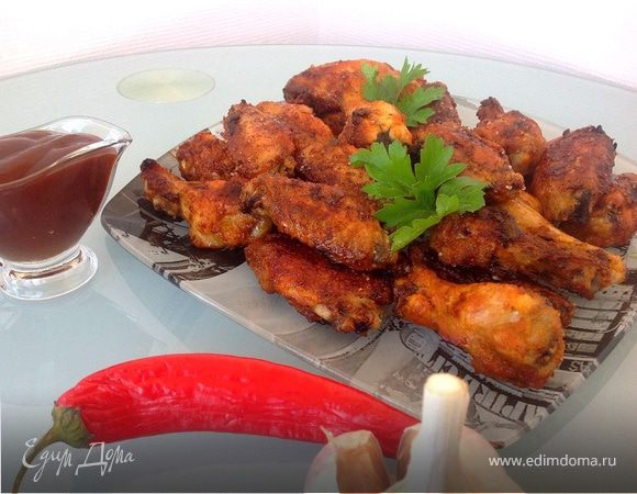 Острые куриные крылышки в глазури