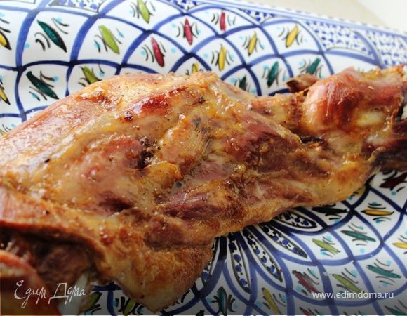 Баранья нога в апельсинах