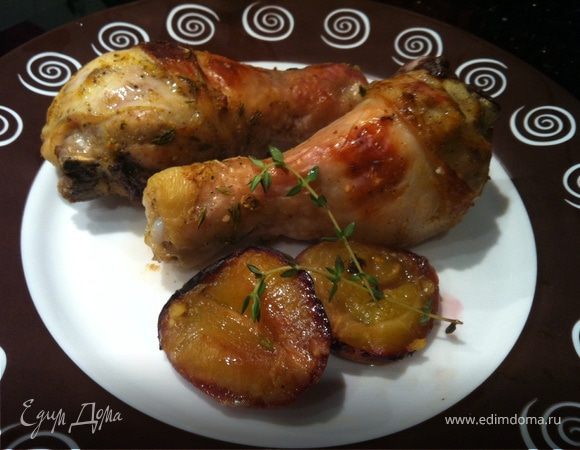 Курица запеченная со сливами Курица запеченная со сливами