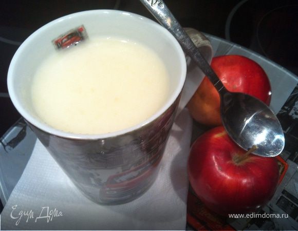Яблочно-молочный кисель