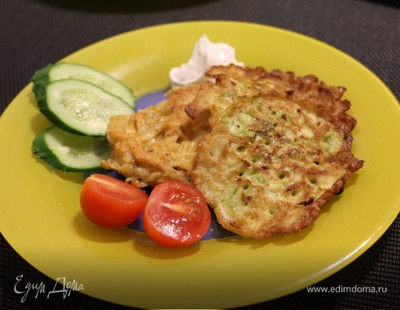Оладьи из молодых кабачков