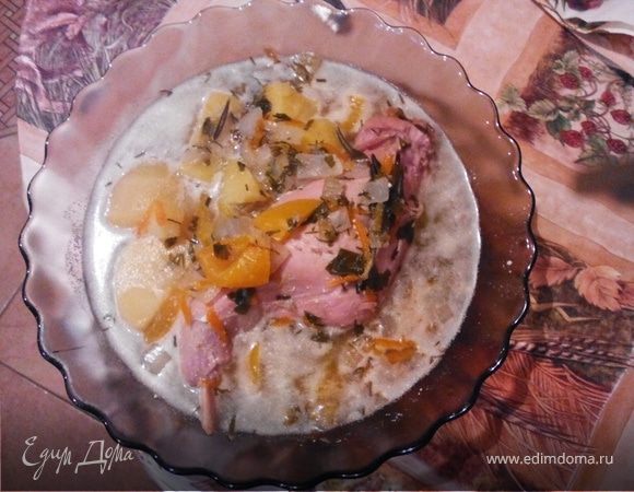 Кролик, тушенный с овощами Кролик, тушенный с овощами