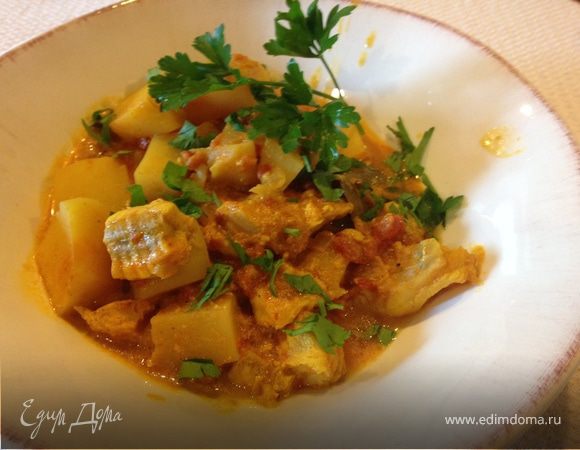 Простое рыбное карри Простое рыбное карри