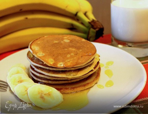 Тонкие банановые панкейки