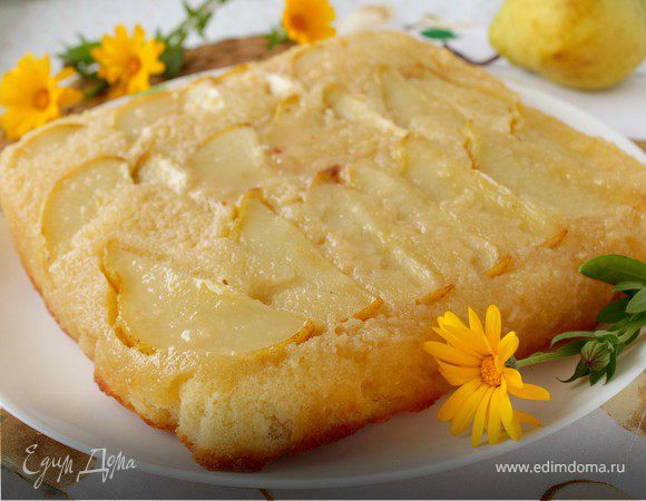 Грушевый пирог с карамелью Грушевый пирог с карамелью