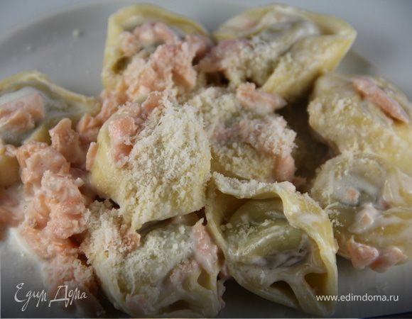 Быстрая паста с соусом из копченого лосося Быстрая паста с соусом из копченого лосося