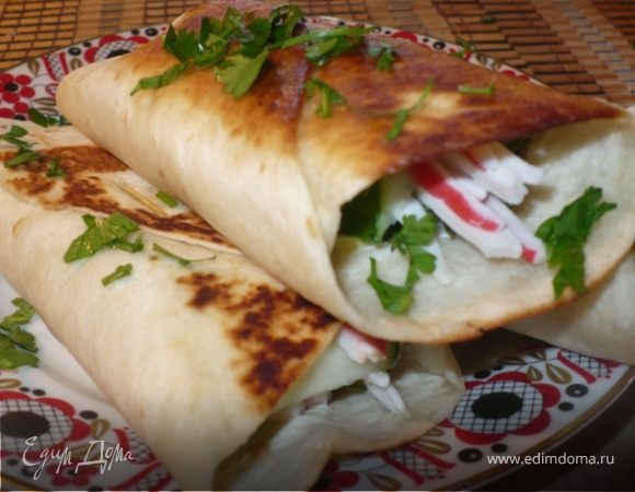 Лепешки с салатиком