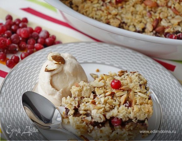 Крамбл "Банан, клюква, шоколад"