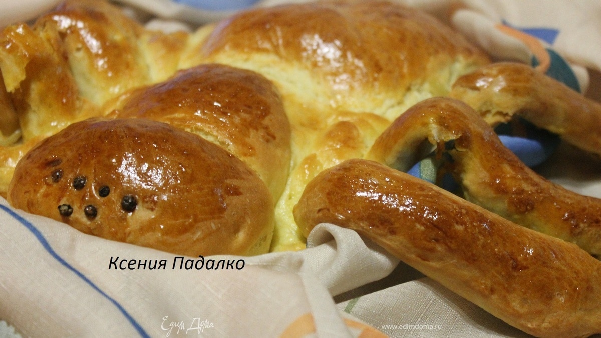 Пирог с капустой "паук"