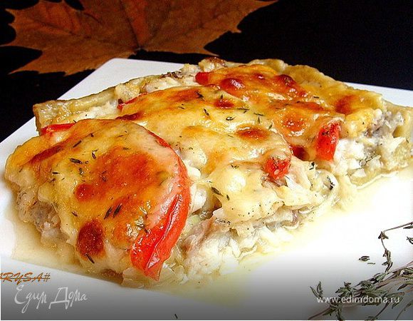 Рыбный пирог с моцареллой на картофельном тесте Рыбный пирог с моцареллой на картофельном тесте