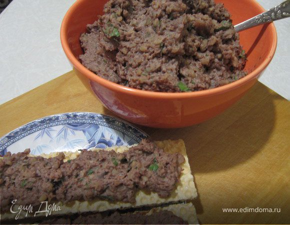 Паштет из фасоли с булгуром
