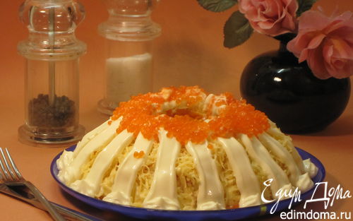 Рецепт Салат с кальмарами