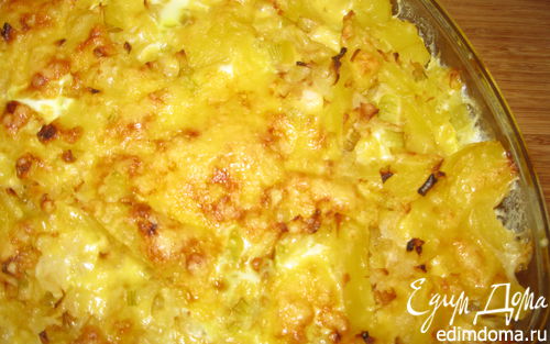 Рецепт Запеканка из картофеля, кабачка и с сыром