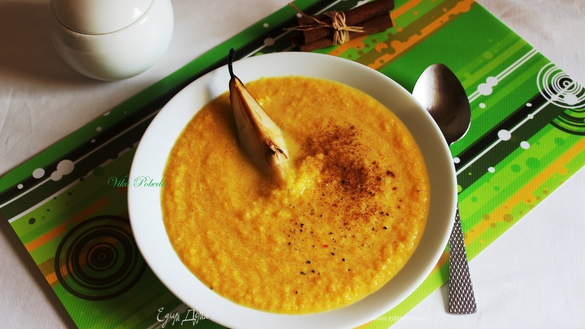 Тыквенно-грушевый суп-пюре