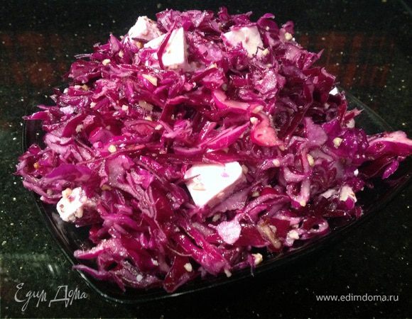 Салат из краснокочанной капусты Салат из краснокочанной капусты