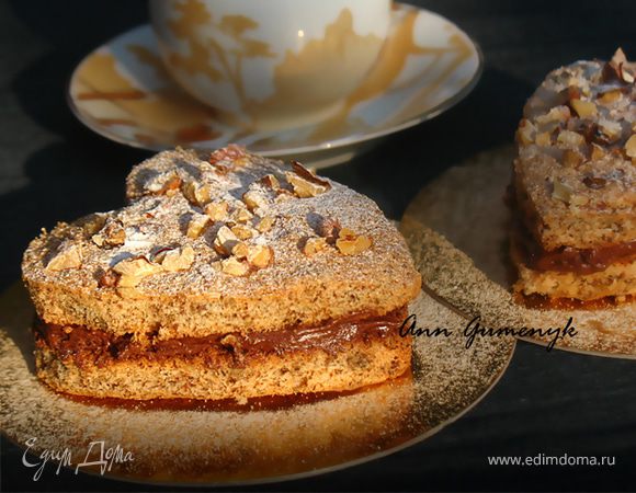 Пирожное "Сердечное" с шоколадным муссом