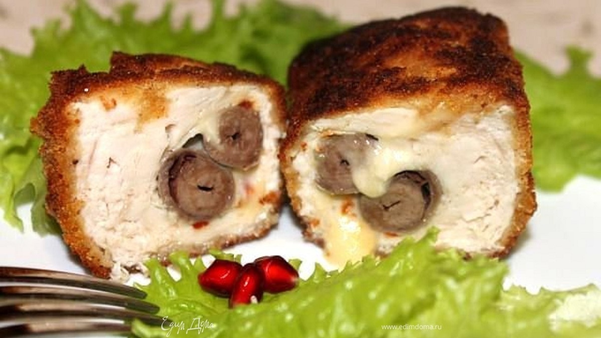 Куриные котлеты с сюрпризом