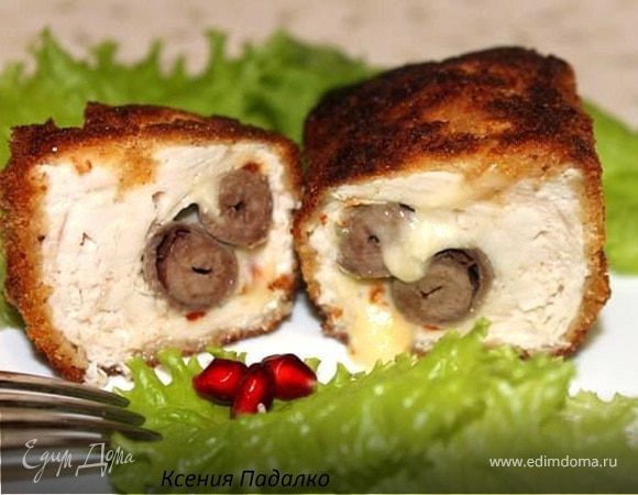 Куриные котлеты с сюрпризом Куриные котлеты с сюрпризом