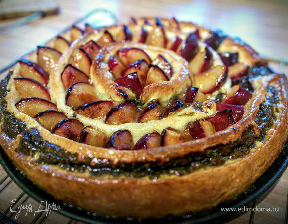 Сливовый тарт с маковой начинкой Сливовый тарт с маковой начинкой