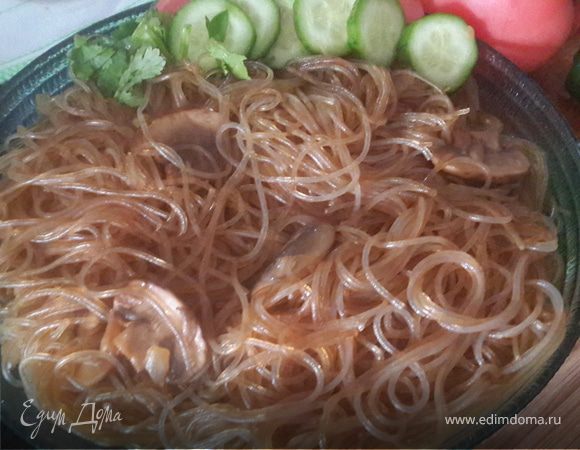 Грибная лапша по-шанхайски Грибная лапша по-шанхайски