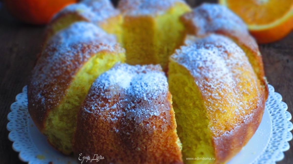 Творожный кекс с апельсиновым соком