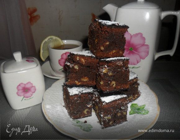 Брауни с орехами Брауни с орехами