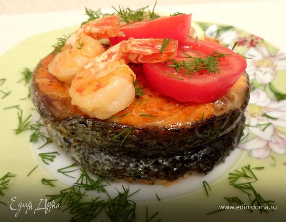Медальоны из лосося с креветками Медальоны из лосося с креветками