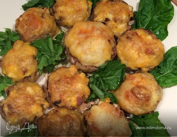 Запеченные шампиньоны по-итальянски Запеченные шампиньоны по-итальянски