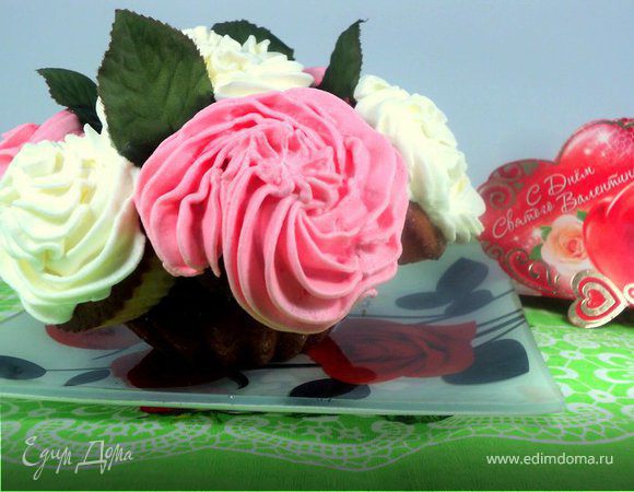 Капкейки «Букет роз» Капкейки «Букет роз»