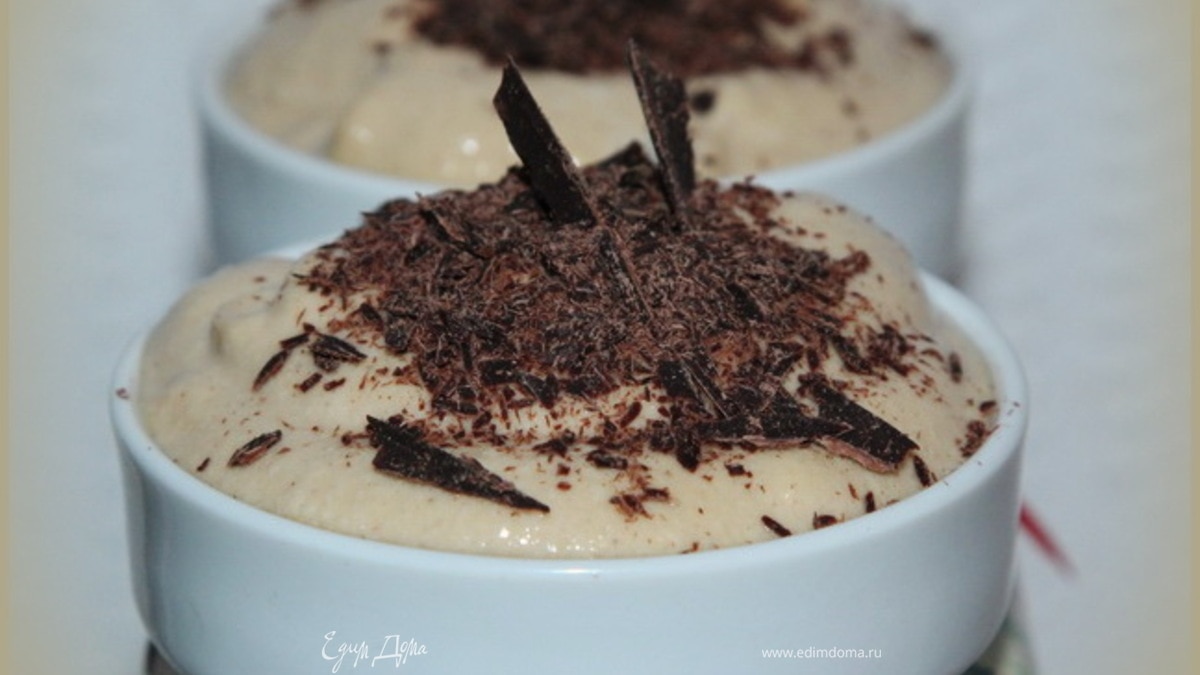 Кофейно-творожный мусс