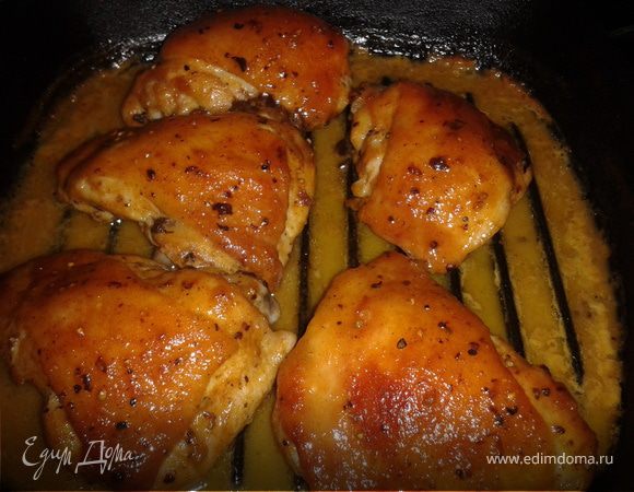 Курочка с медом, горчицей и коньяком Курочка с медом, горчицей и коньяком