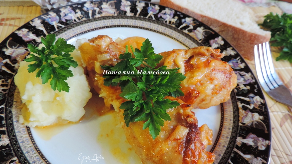 Запеченные куриные голени