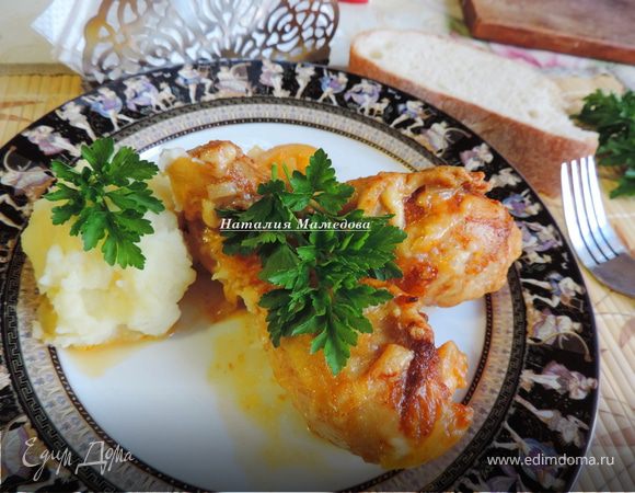 Запеченные куриные голени Запеченные куриные голени
