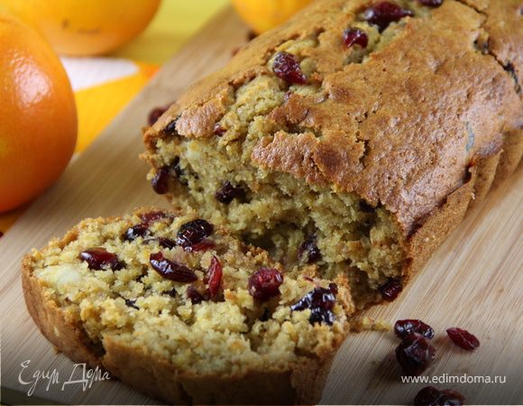 Тыквенно-апельсиновый кекс с клюквой Тыквенно-апельсиновый кекс с клюквой
