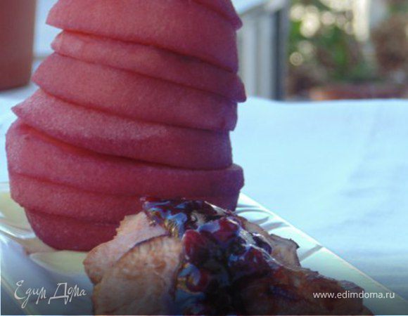 Утиное магрэ с пьяной грушей Утиное магрэ с пьяной грушей