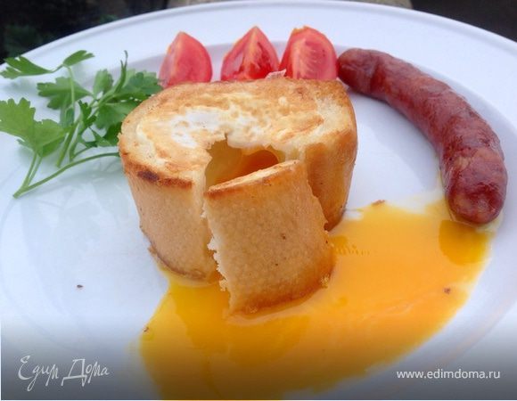 Яйцо в багете