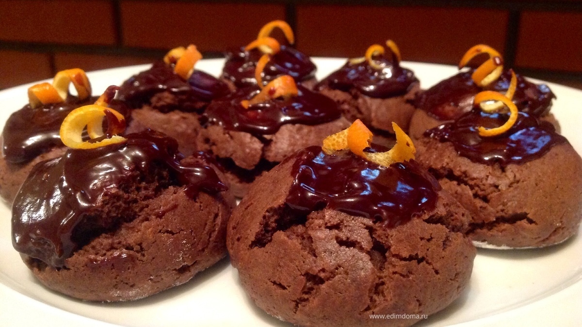 Шоколадно-апельсиновое печенье