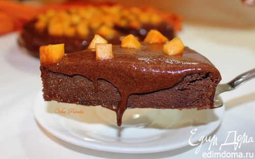Рецепт Шоколадный пирог с хурмой