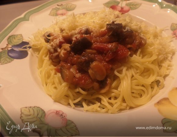 Соус с баклажанами и грибами ("Dolmio")