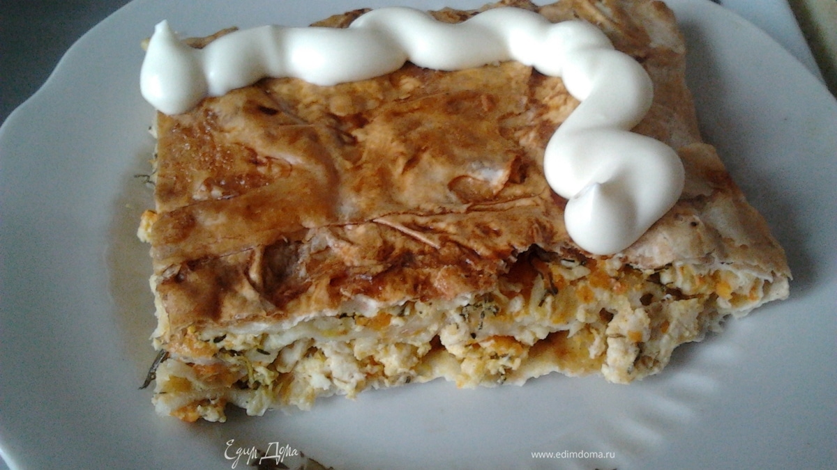 Куриный пирог из лаваша