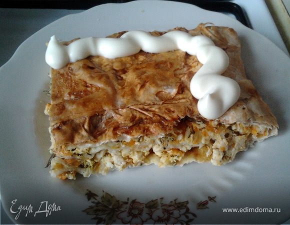 Куриный пирог из лаваша