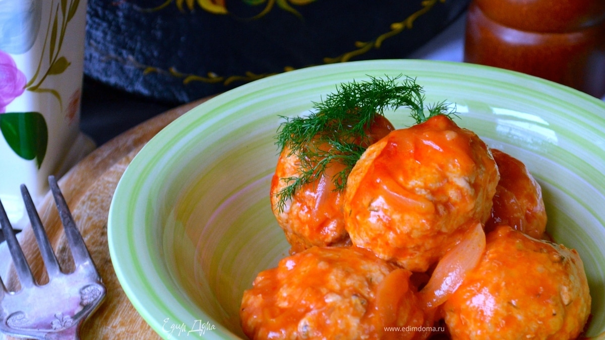 Индюшиные тефтели с капустой