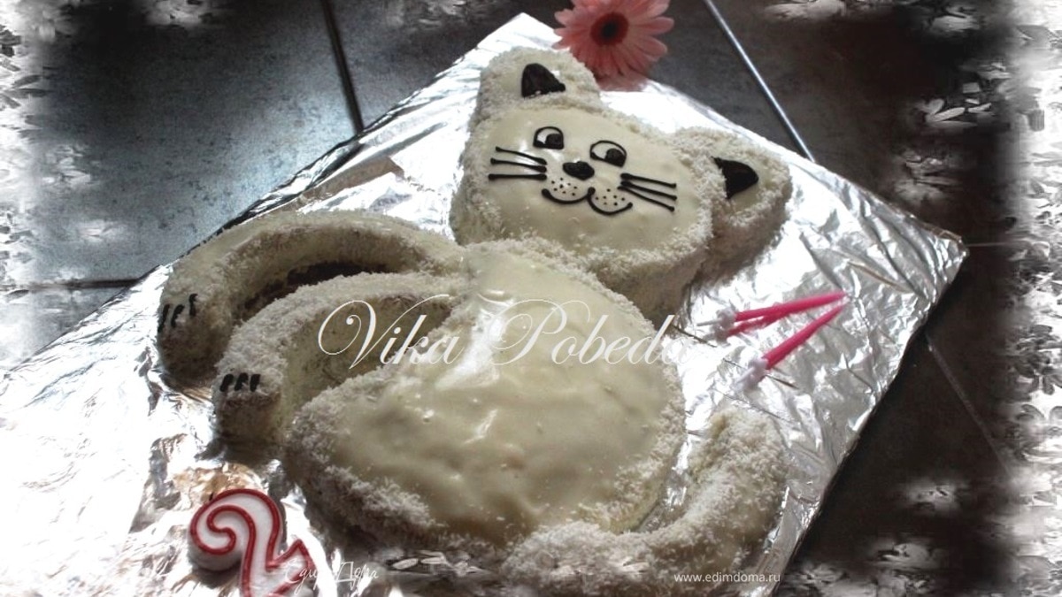 Детский торт "Котик"