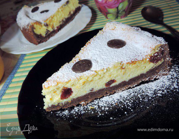 Чизкейк с "пьяной" клюквой Чизкейк с "пьяной" клюквой