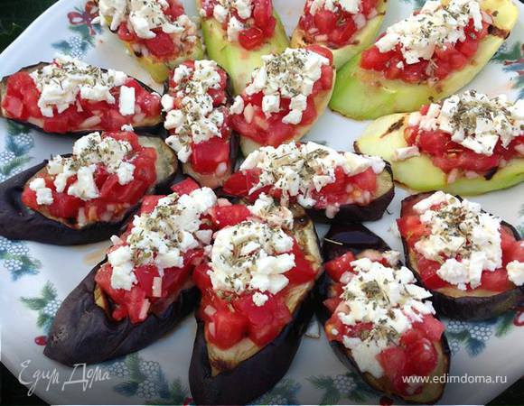 Баклажаны, запеченные с сыром фета и помидорами рецепт – Греческая кухня: Закуски. «Еда»
