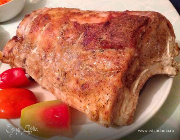 Запеченная свинина на ребрышках